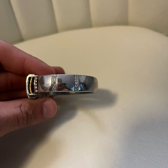 Novelle silver ice out wrist watch women - Picture 2 of 6